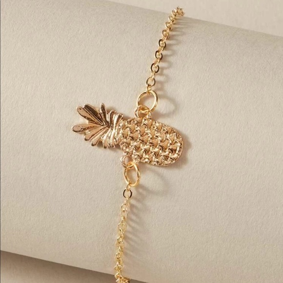 3/$30 Pineapple Charm Anklet - Picture 3 of 5